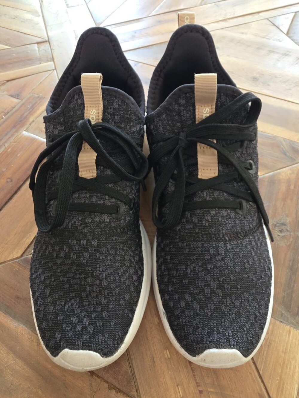 Black Adidas Slip On Sneakers, Women's 7.5